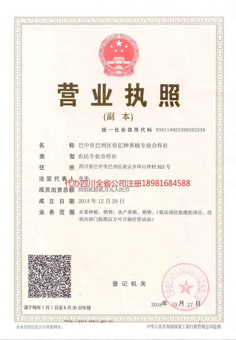 新民新民佰亿种养殖专业合作社